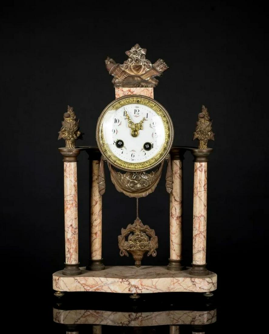 Antique France Gilt & Marble Clock (1 of 10)