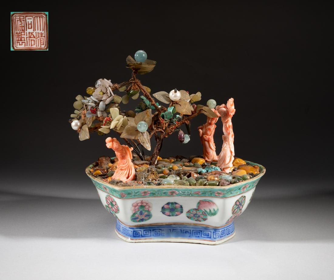 Large Chinese Gemstone Bonsai (1 of 15)