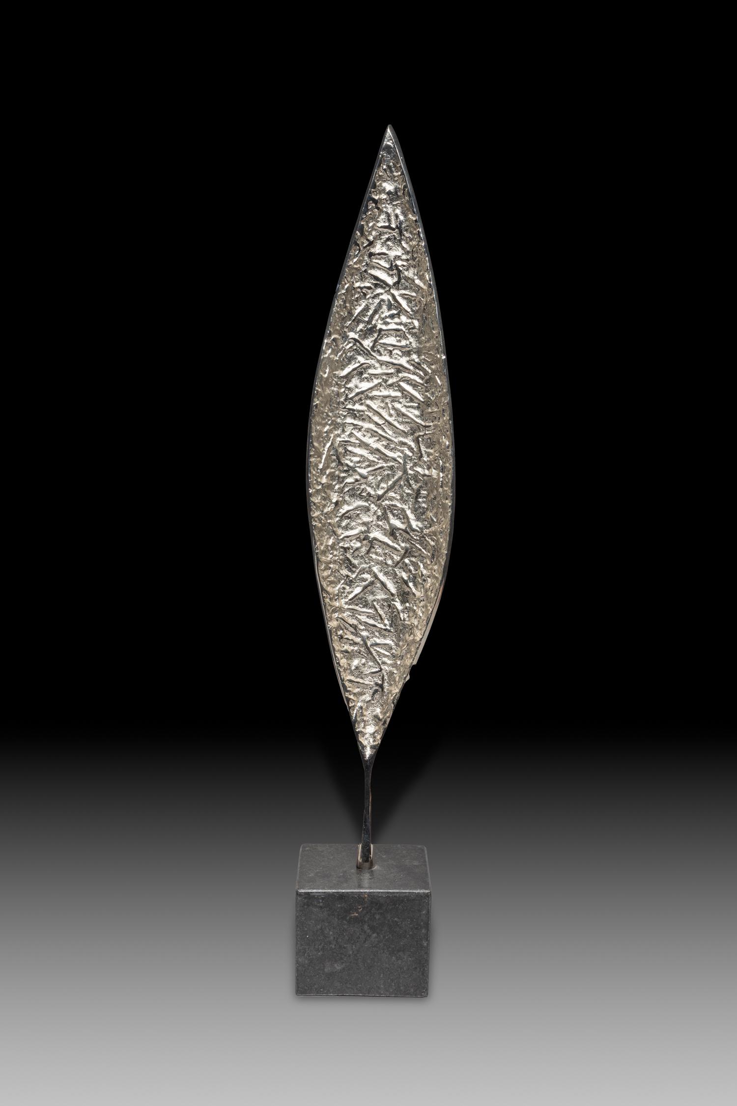 Large Modern Art Leaf w/ Marble Stand (1 of 7)