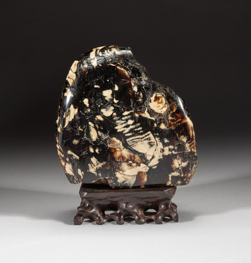 Rare Chinese Root  Amber Scholar Sculpture (1 of 10)