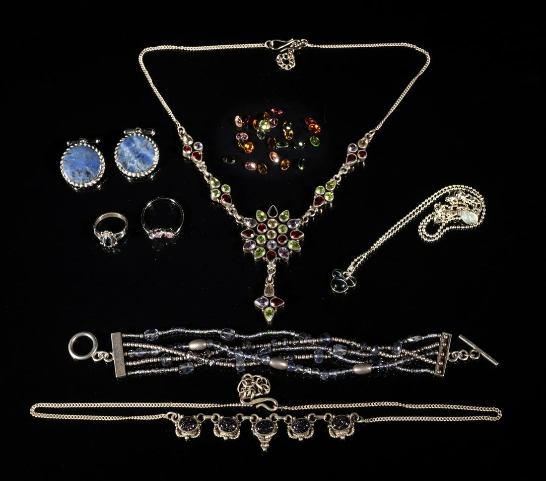 Designed Sterling Amethyst & Gemstone Jewelry (1 of 12)