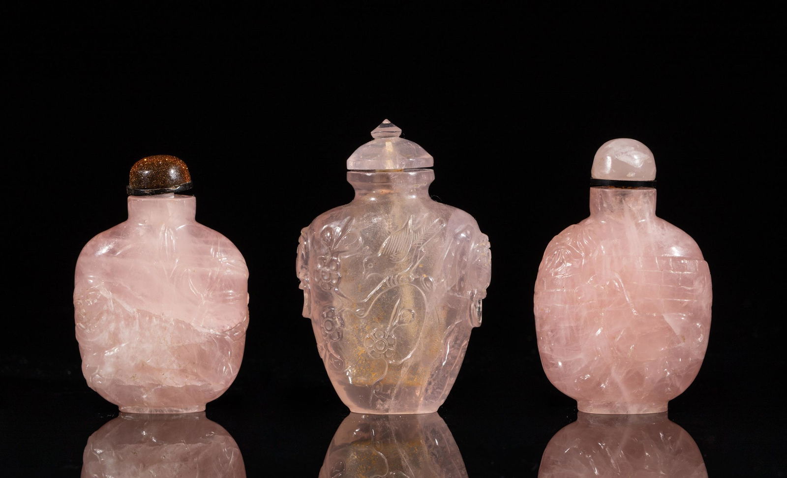 Three Antique Chinese Snuff Bottles (1 of 14)