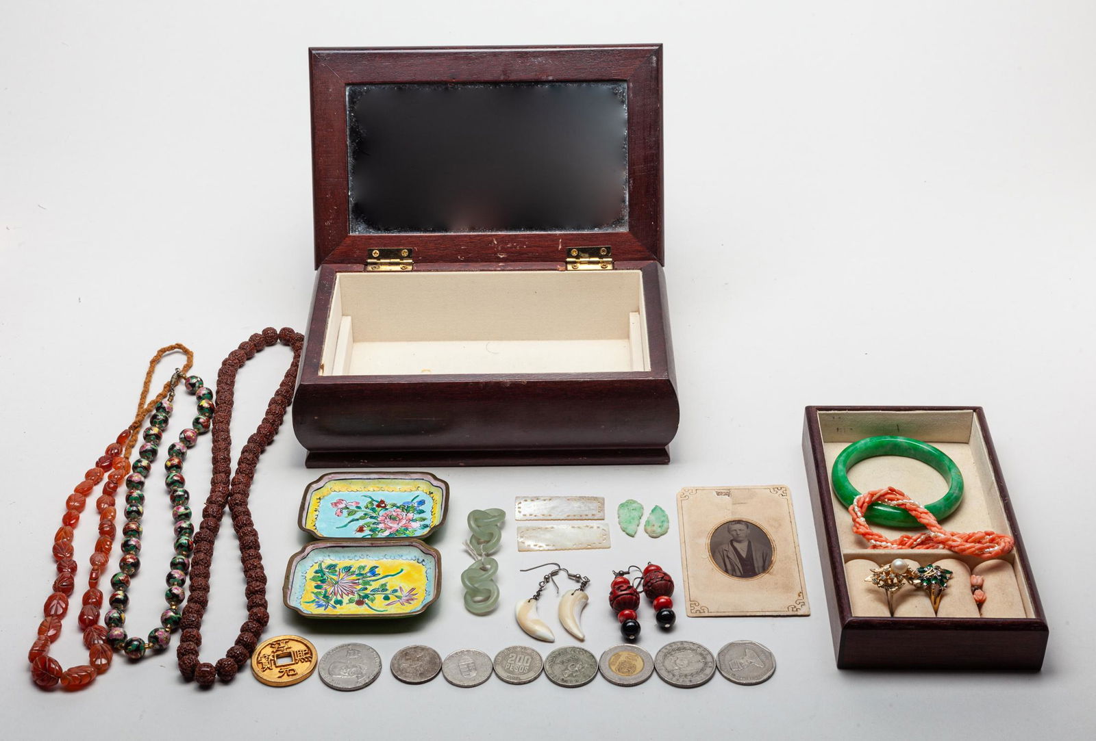 Estate Chinese Coins, Bangle & Jewelry (1 of 7)