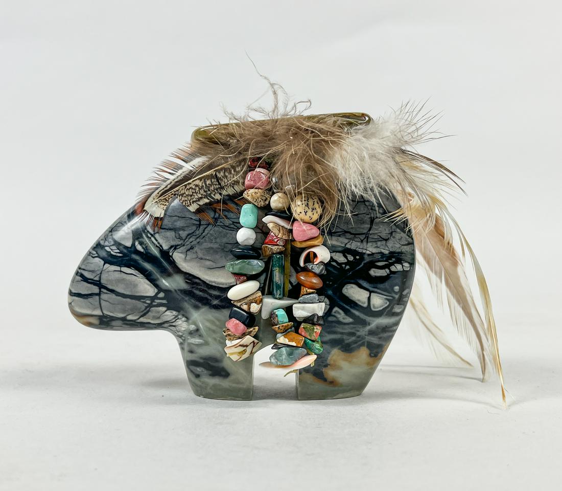 Rare Large Zuni Type Gemstone Sculpture (1 of 7)