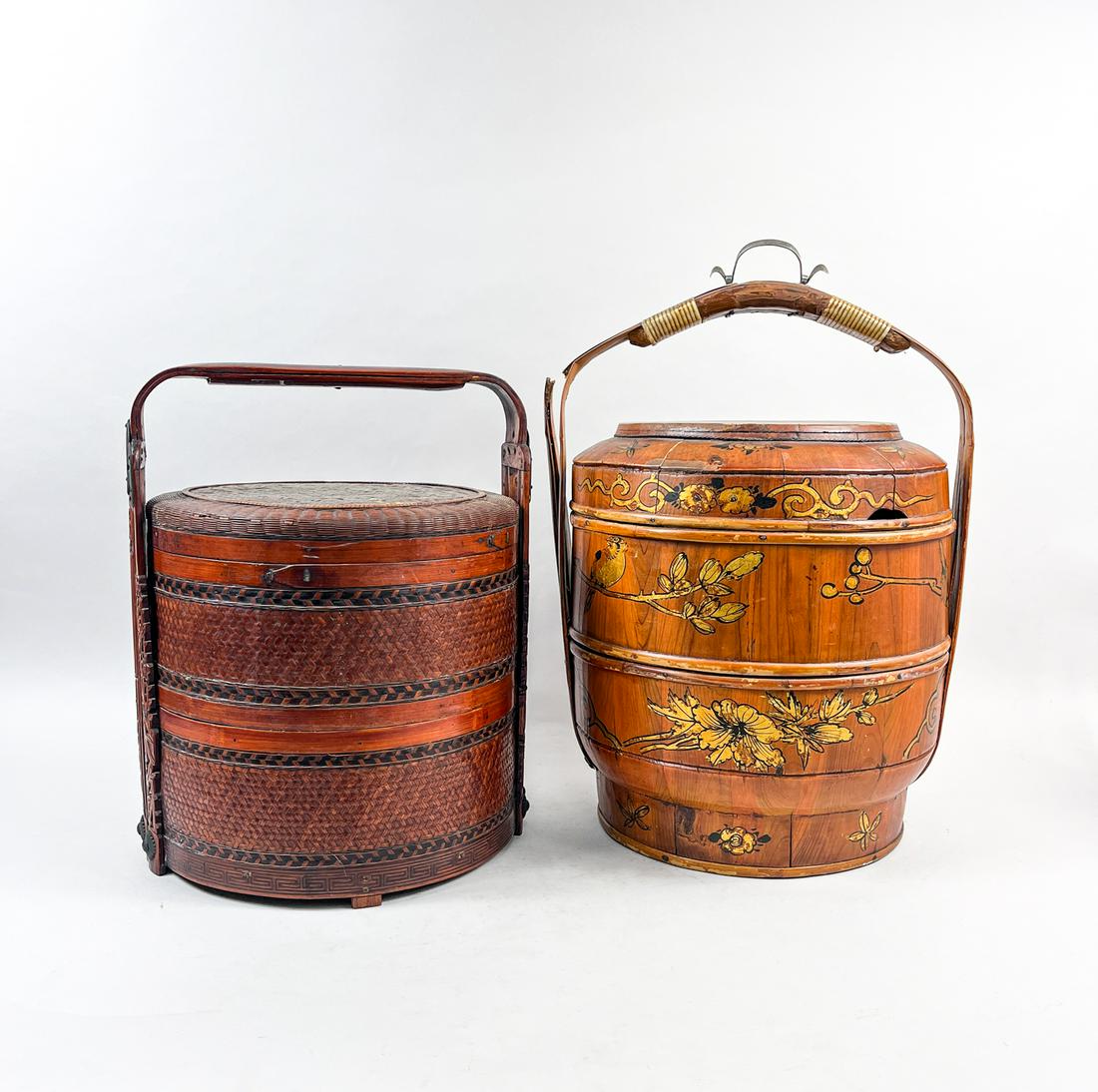 Antique Chinese Rattan Wedding Baskets (1 of 15)