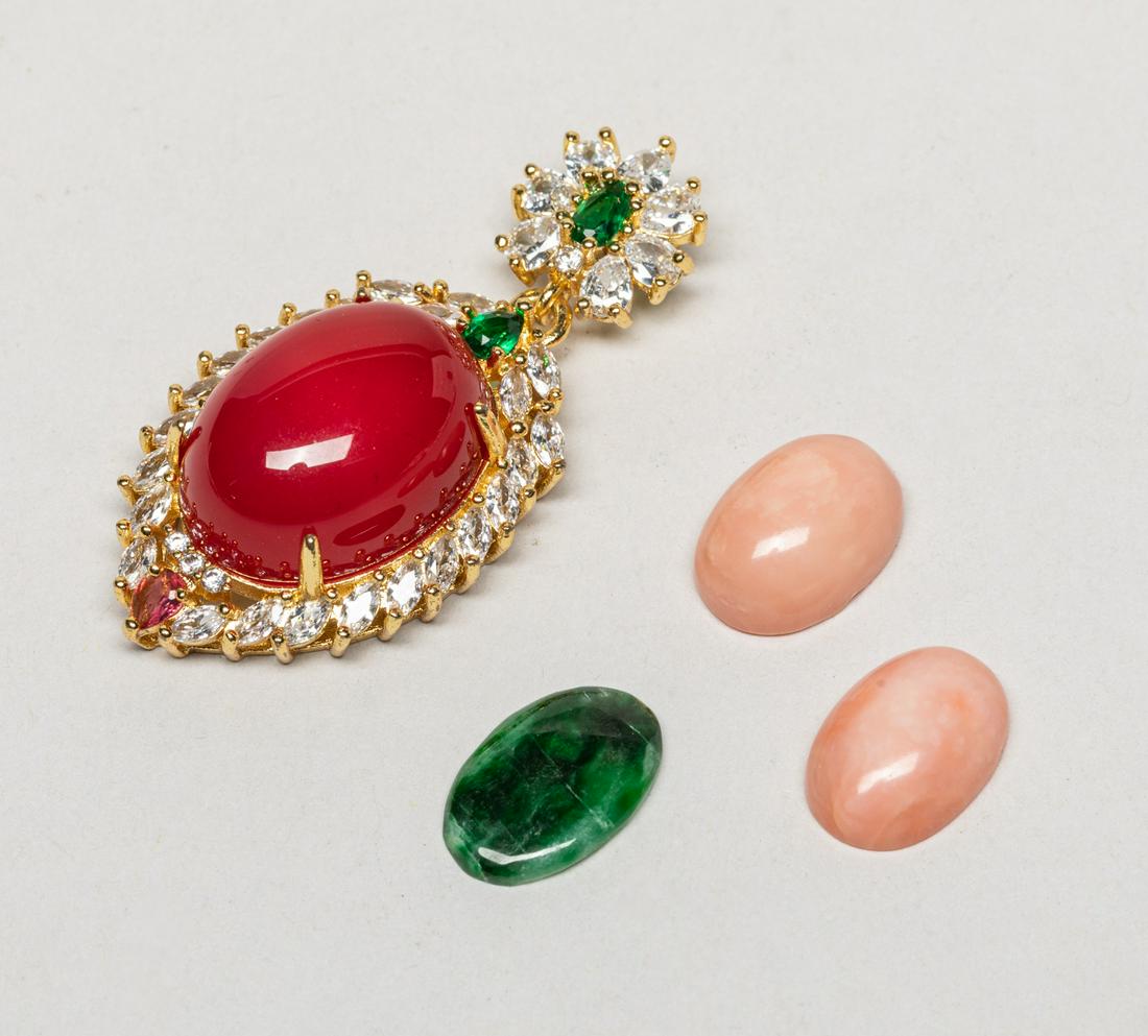 Jadeite, Coral Like & Gemstone Jewelry (1 of 10)