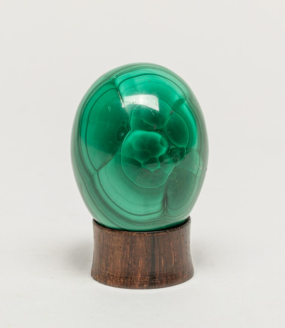 Rare Malachite Egg Sculpture (1 of 9)
