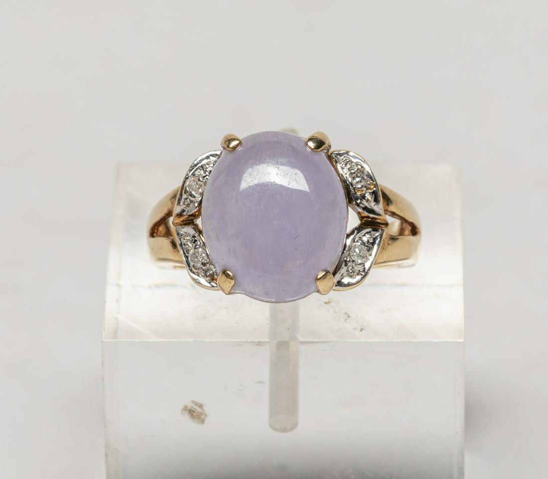 10k Gold Jade Jadeite Ring (1 of 8)