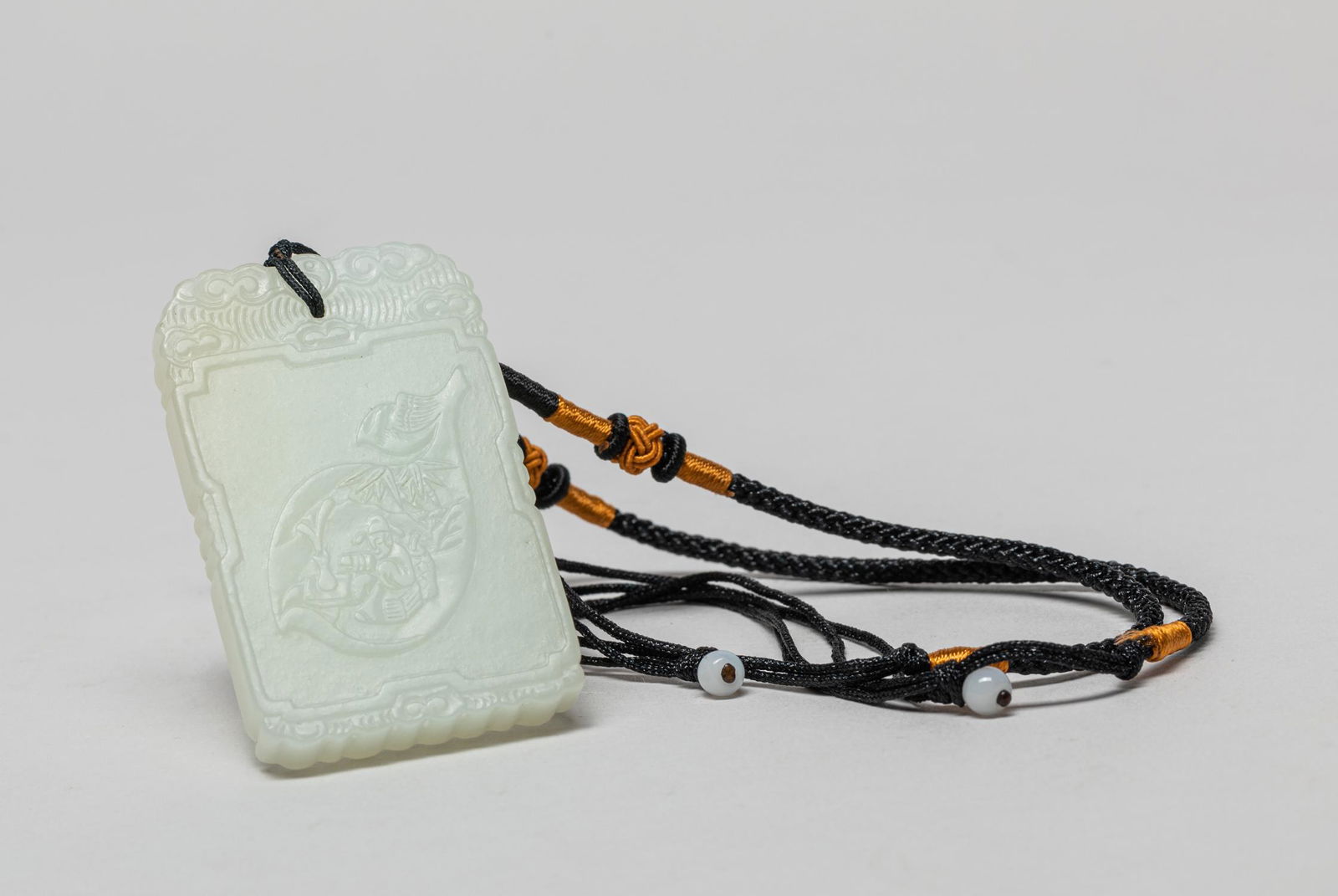 Chinese White Jade Plaque (1 of 12)