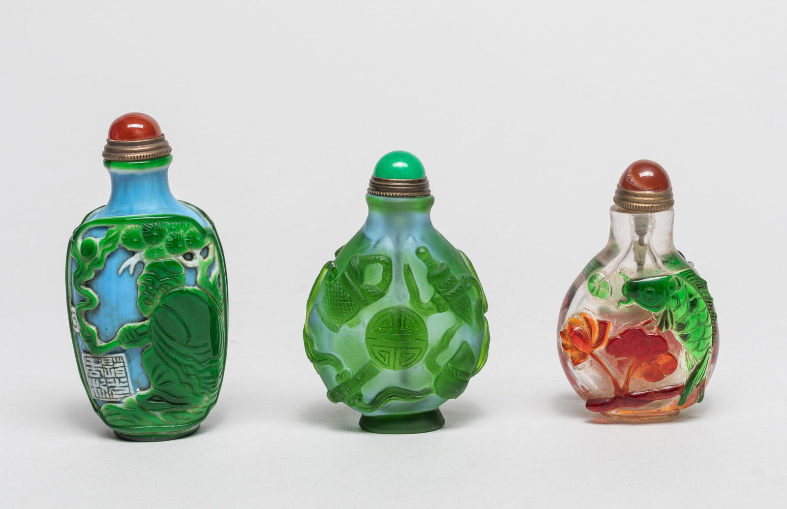 Chinese Overlay Glass Snuff Bottles (1 of 13)