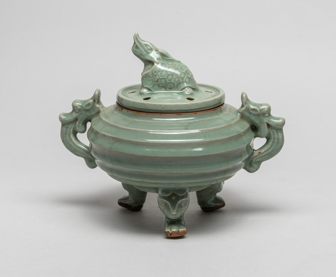 Important Korean Porcelain Censer, Turtle Final (1 of 12)