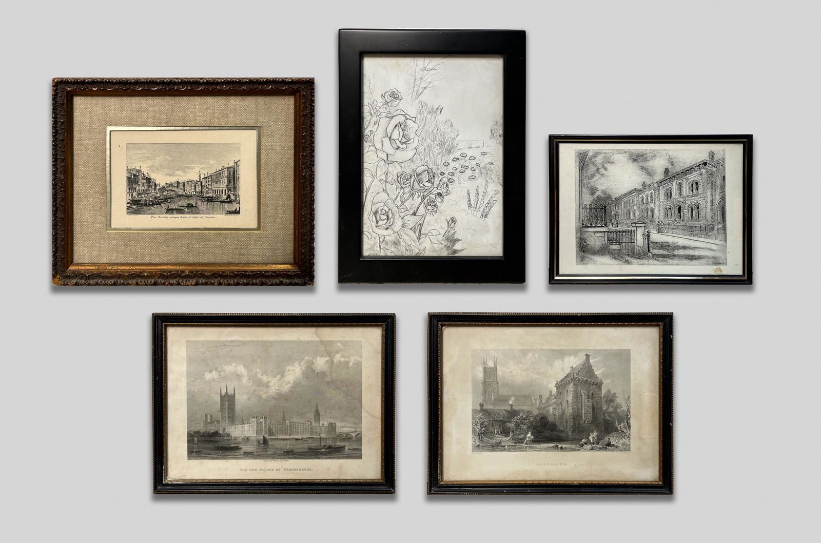 Vintage Art Lithography: Estate vintage lithography. 10-12 inch. (largest)