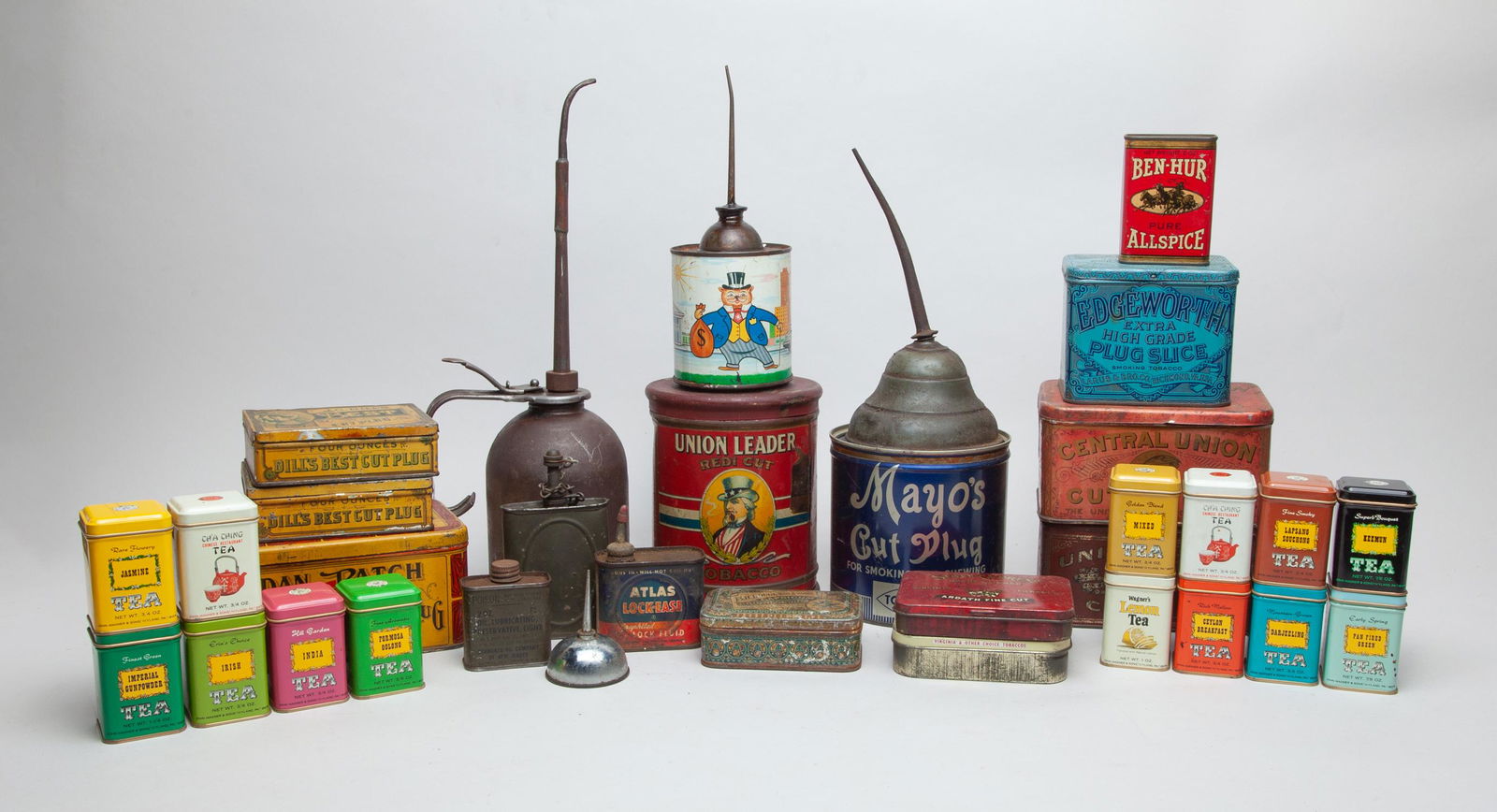 Estate Antique/Vintage Metal Tin Jar, Box (1 of 16)