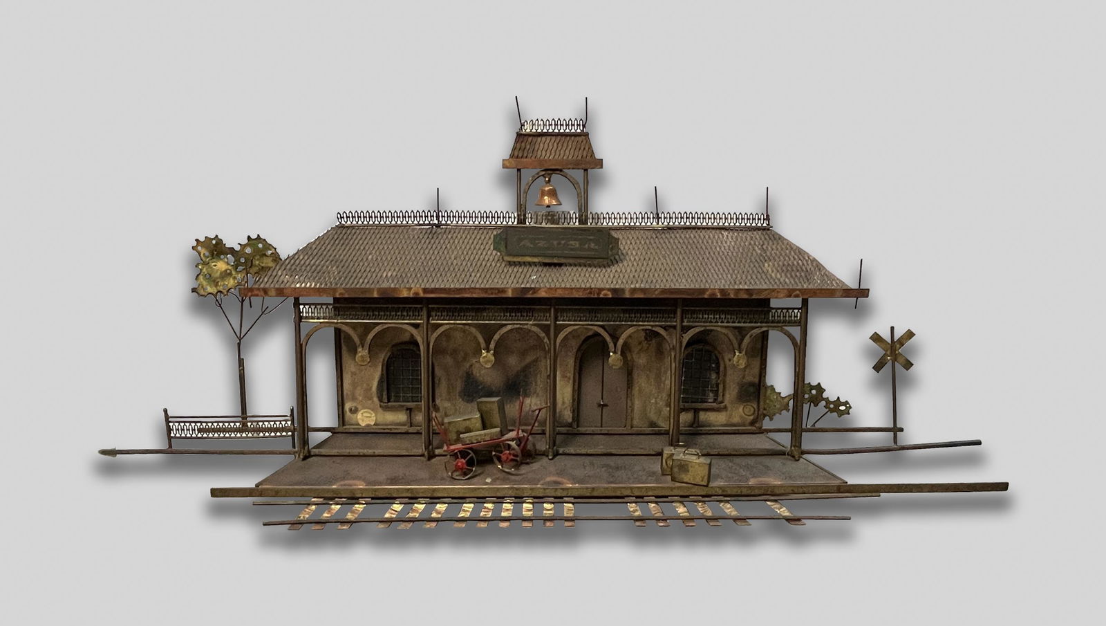 Vintage Azusa Brass Hanging Decor (1 of 13)