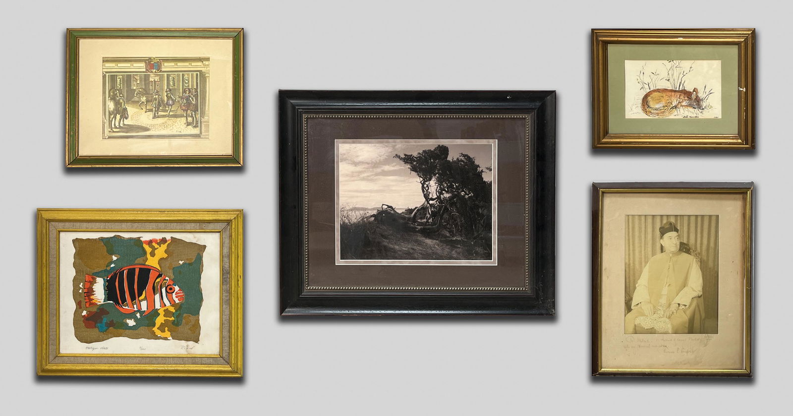 Vintage Wall Hangings Lithograph & Painting (1 of 20)