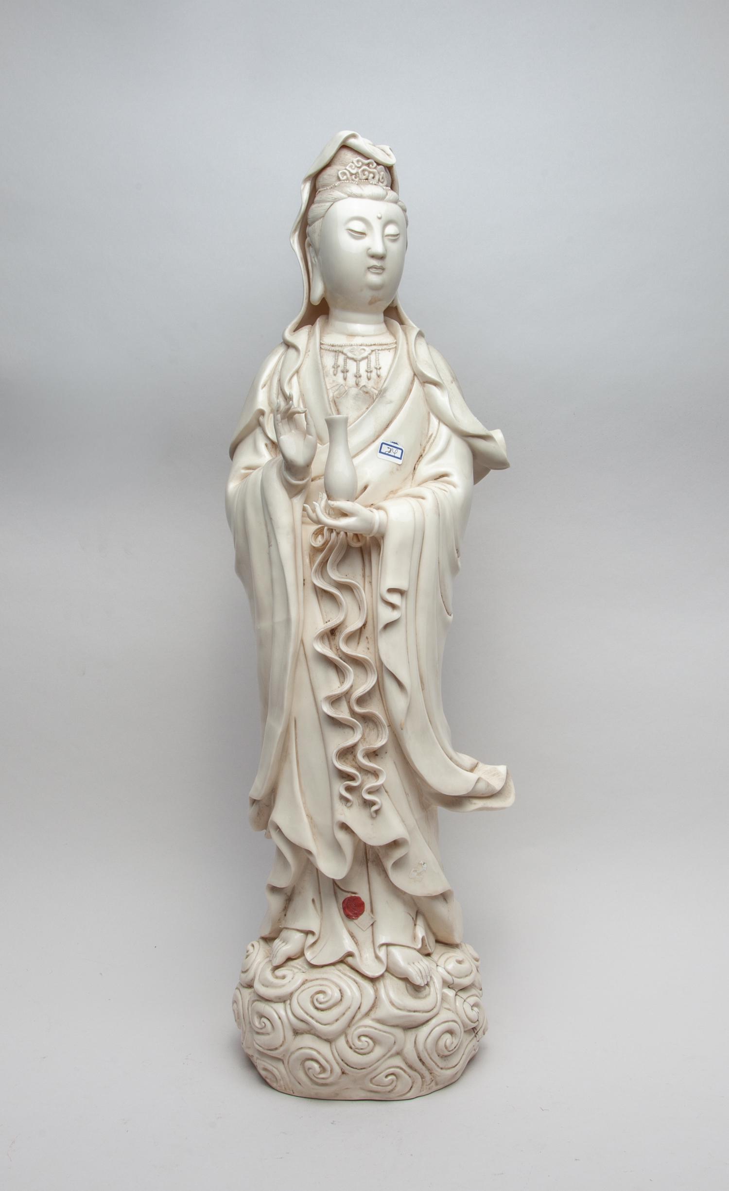 Tall Chinese Blanc De Porcelain Buddha (1 of 20)