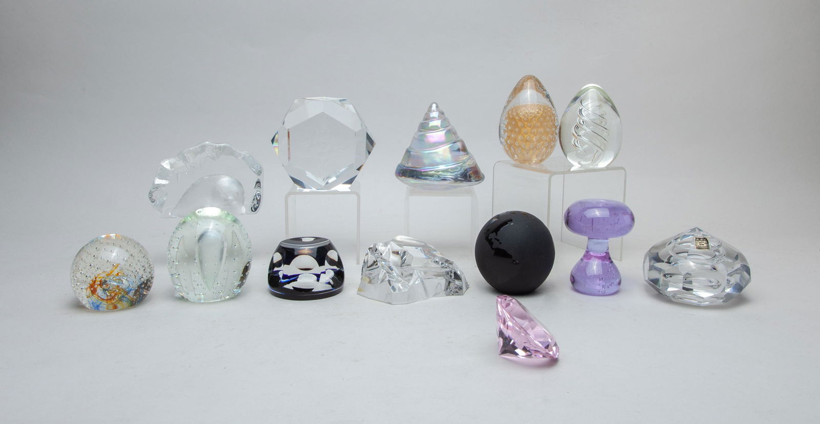 Vintage Art Crystal Glass Paper Weights (1 of 10)