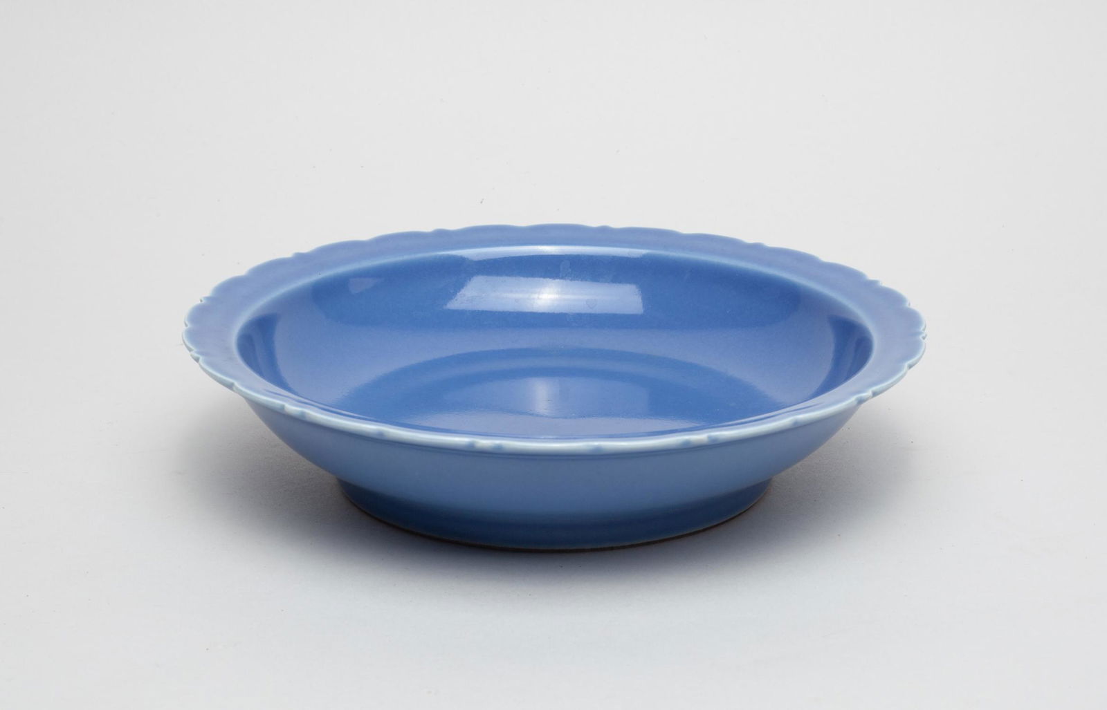 Chinese Blue Glazed Porcelain Plate (1 of 12)