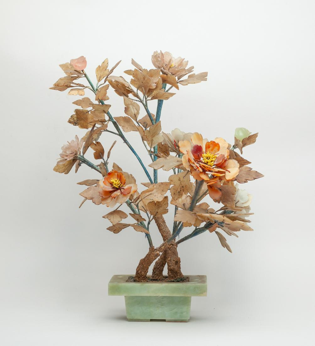 Estate Large Chinese Jade/Stone Bonsai (1 of 16)