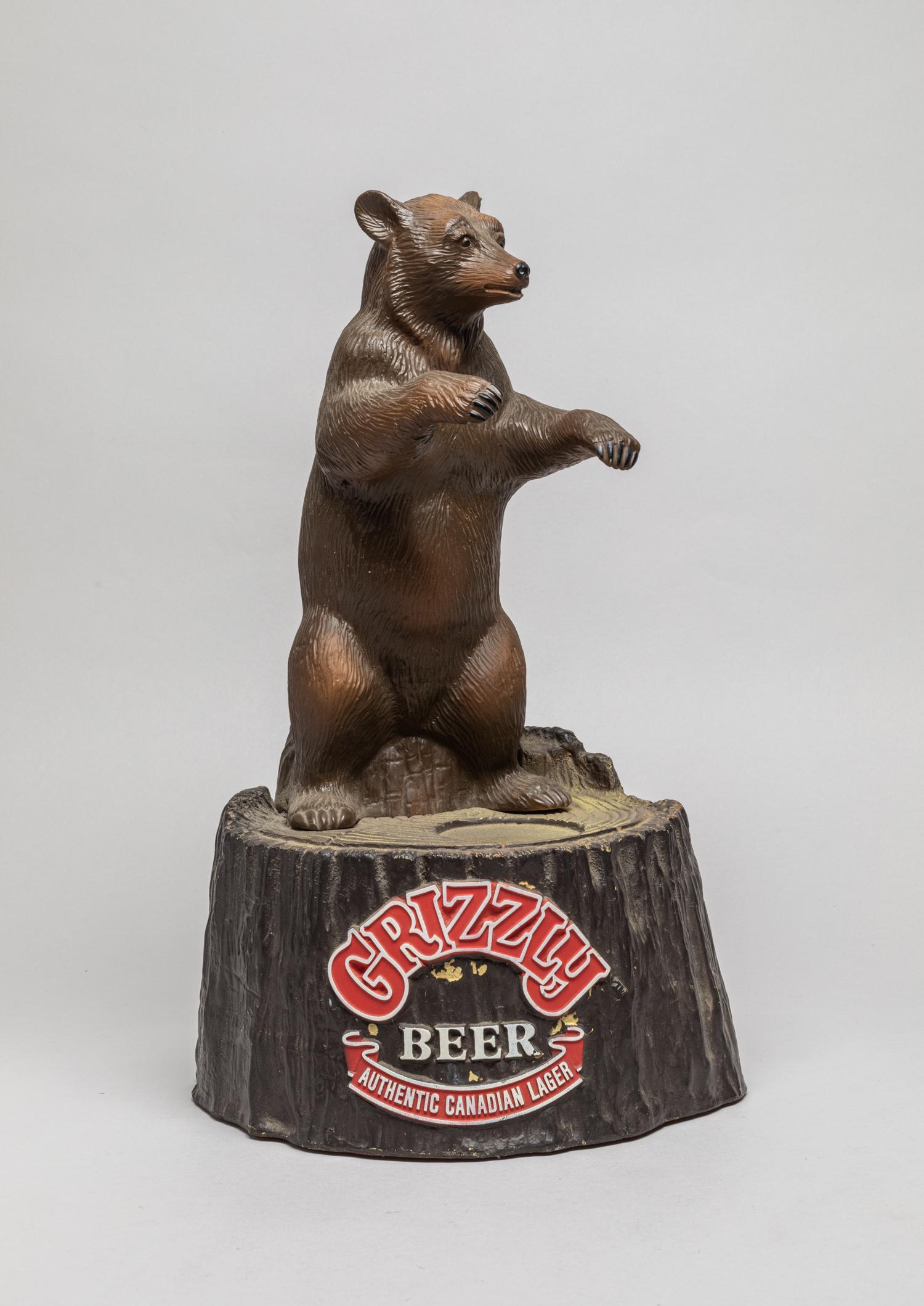 Authentic Canadian Large Grizzly Beer Sculpture (1 of 9)