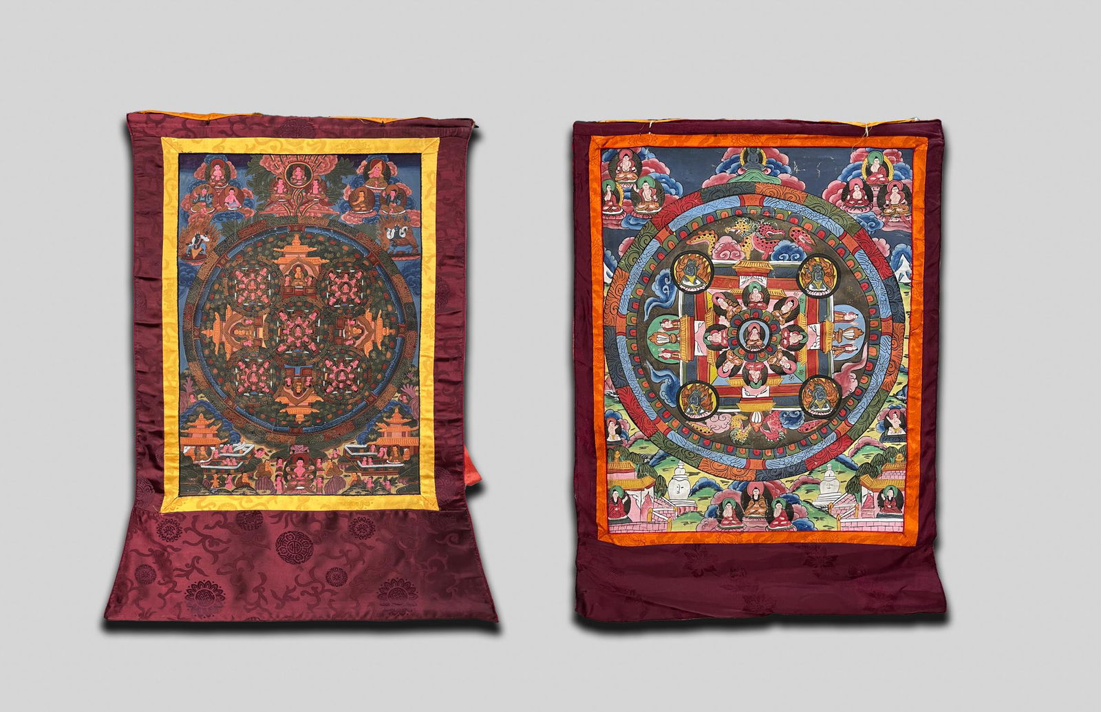 Two Chinese Sino Tibetan Tangka (1 of 17)
