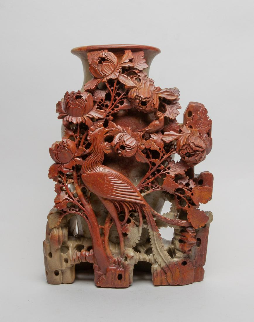 Large Chinese Carved Stone Vase (1 of 12)