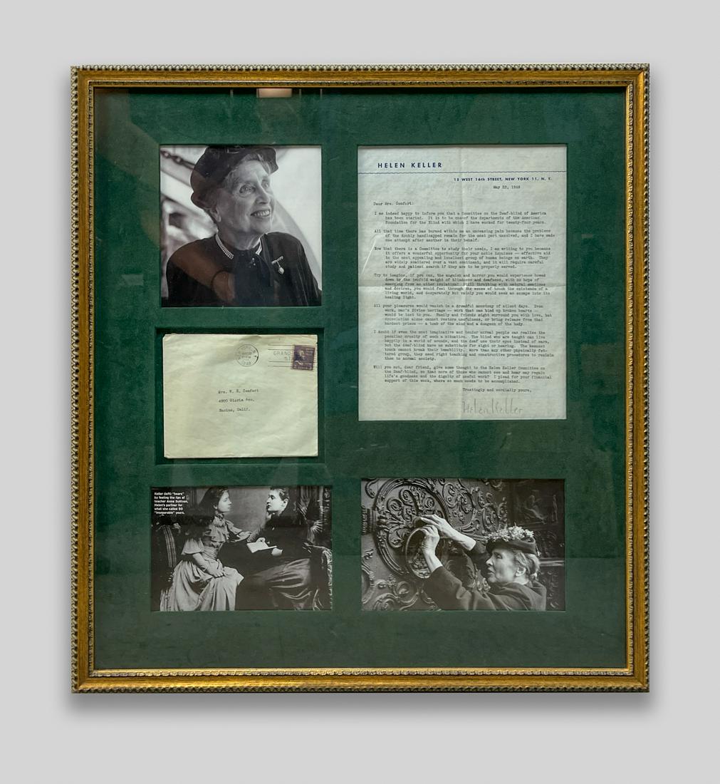 Helen Keller Letter & Picture (1 of 9)