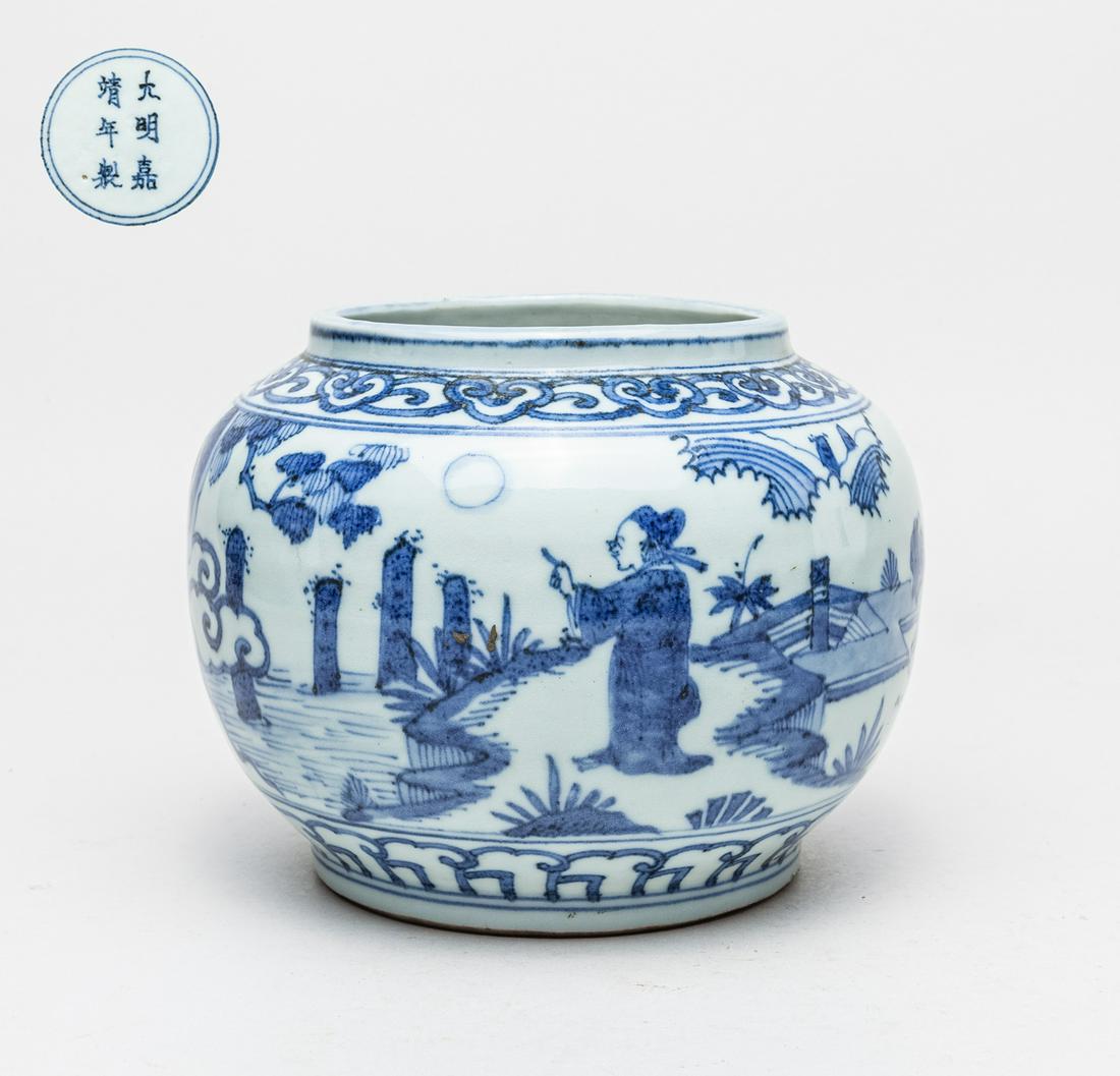 Chinese Blue & White Porcelain Jar (1 of 14)