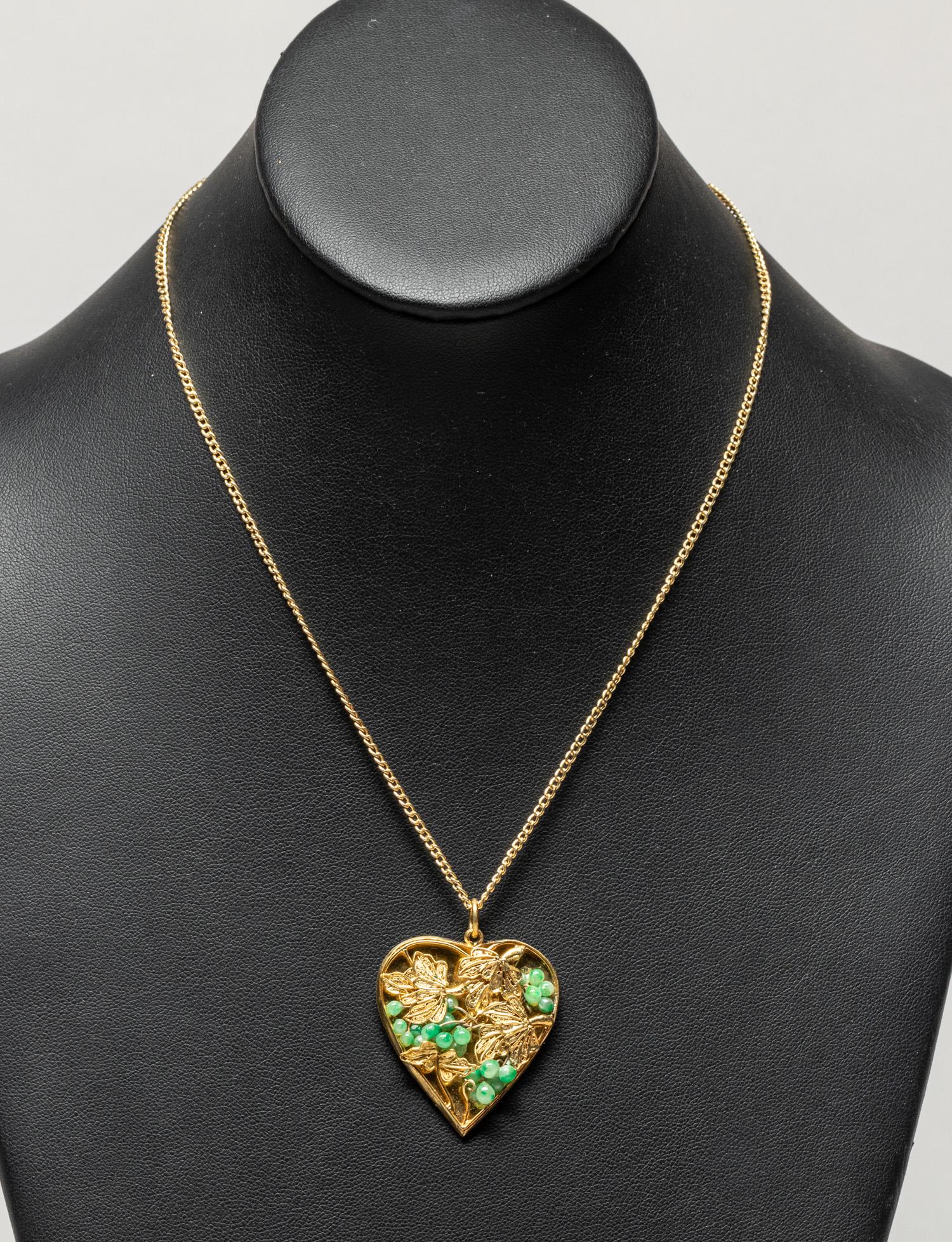 Large Chinese Gold on Silver Pendant (1 of 8)