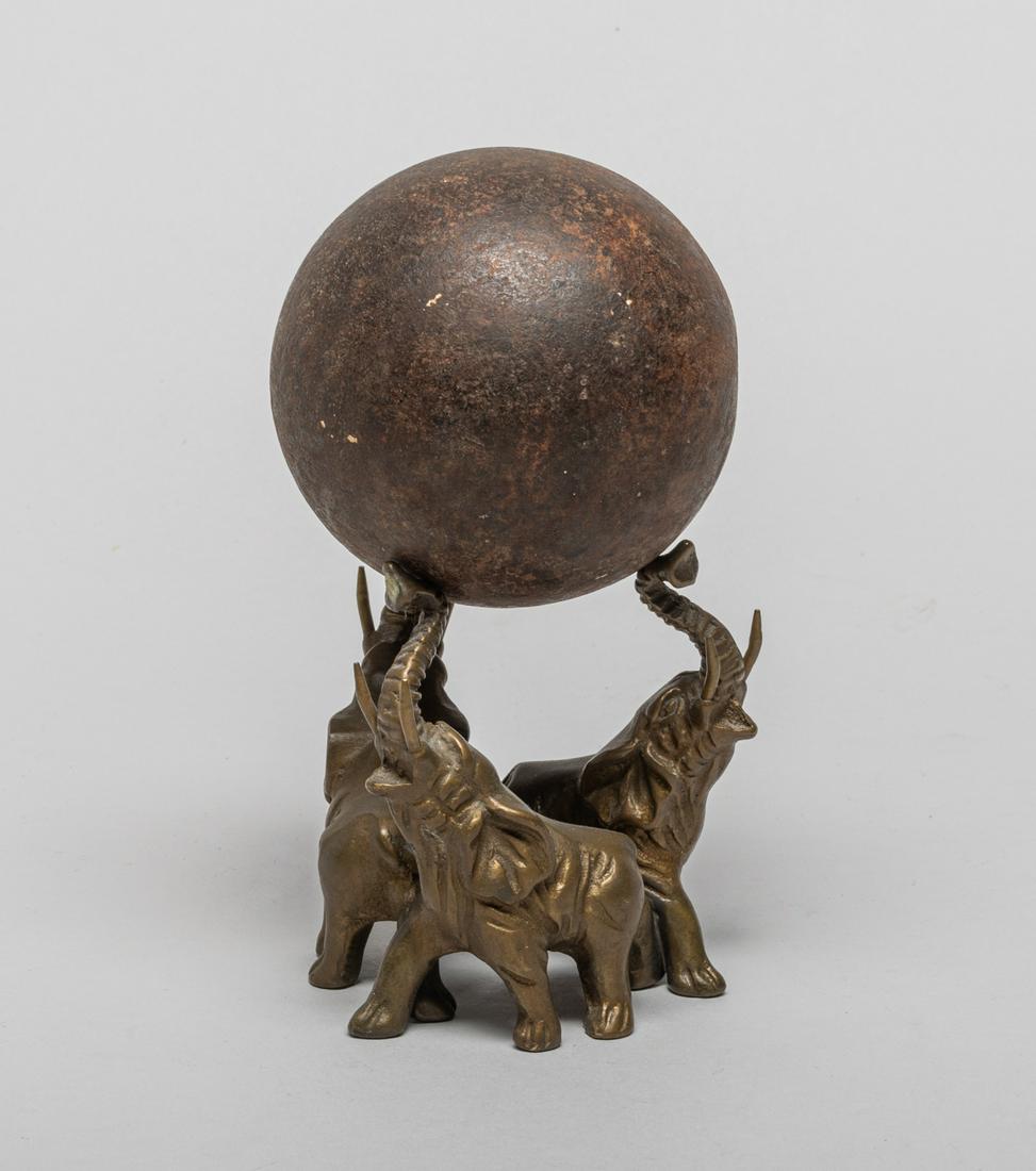 Civil War Cannon Ball w/ Stand (1 of 8)