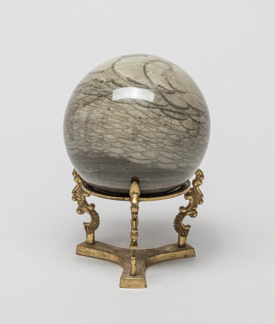 Large France Gemstone Ball w/ Stand (1 of 10)