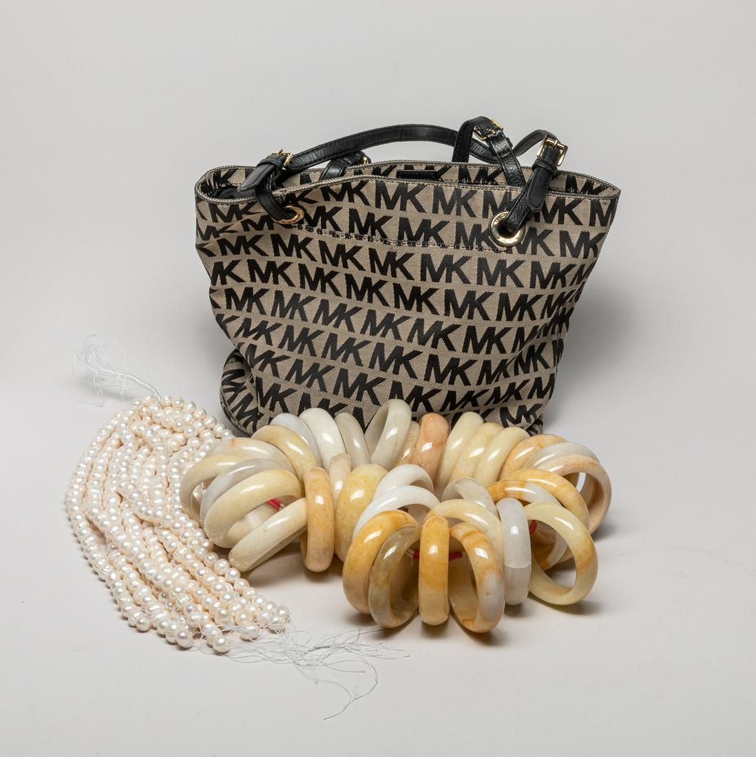 Estate Chinese Bangle, Pearl Necklace (1 of 11)