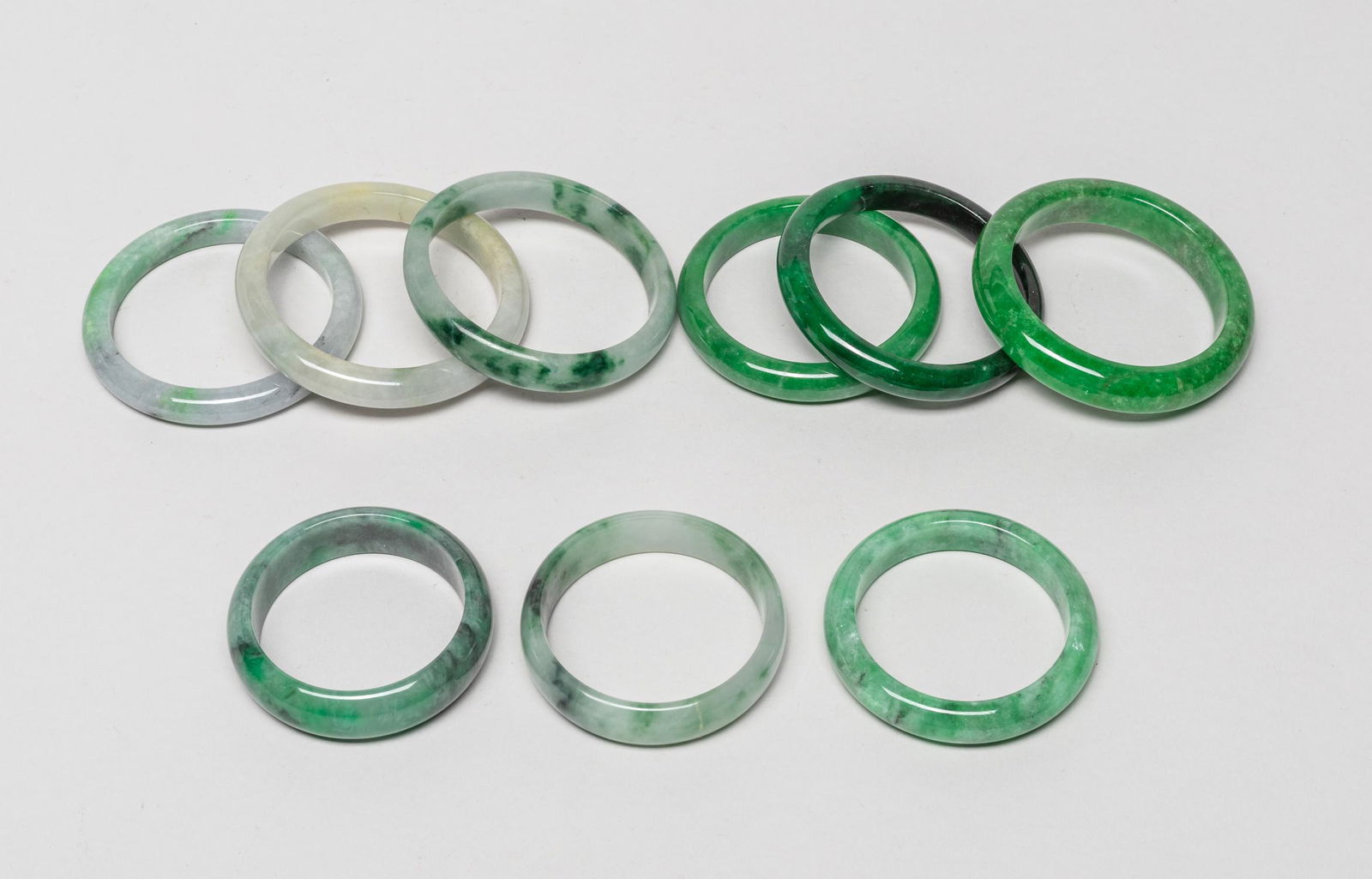 Chinese Jade/Stone Bangle Sets (1 of 14)