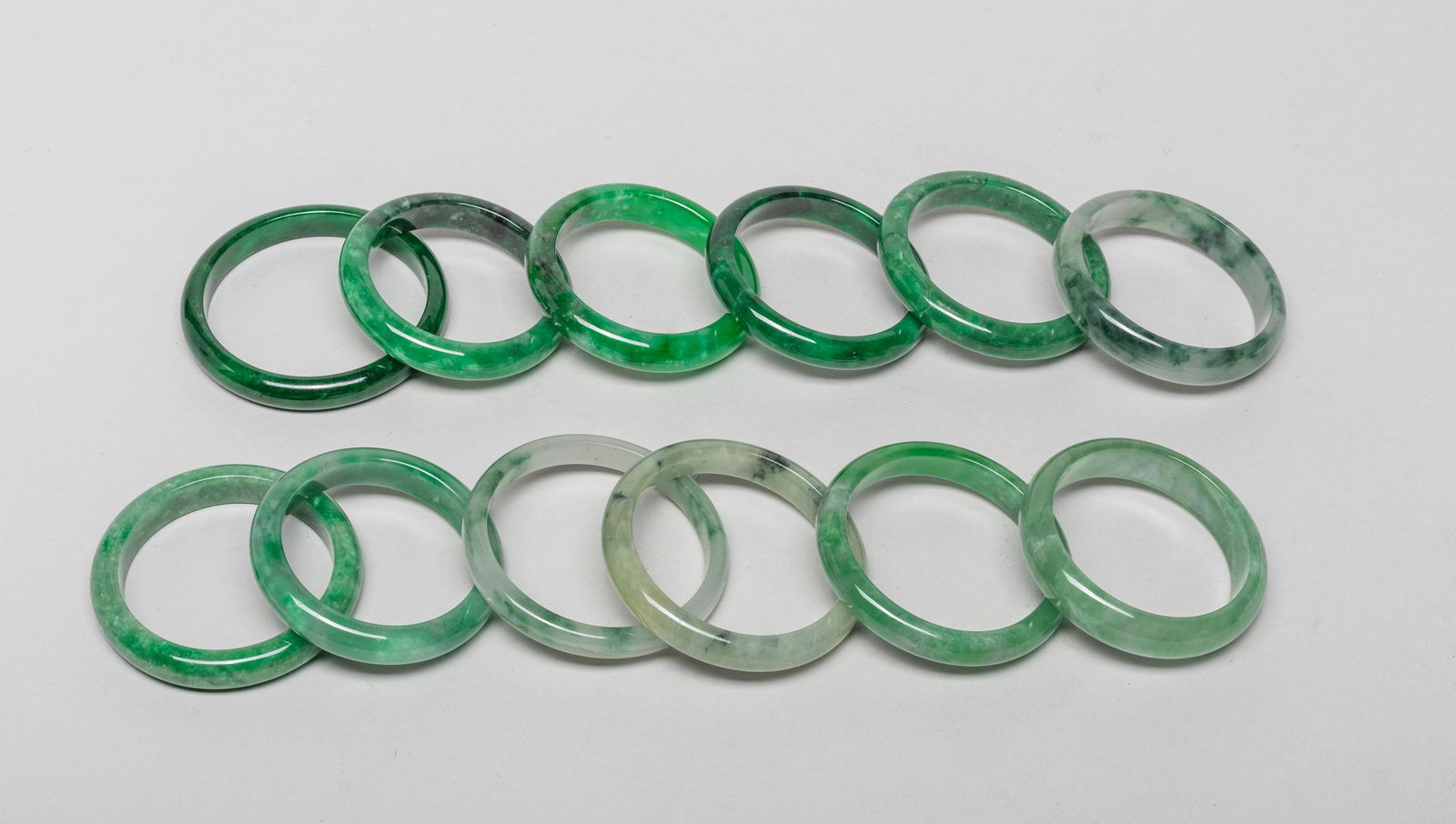 Estate Chinese Jade/Hard Stone Bangles (1 of 7)