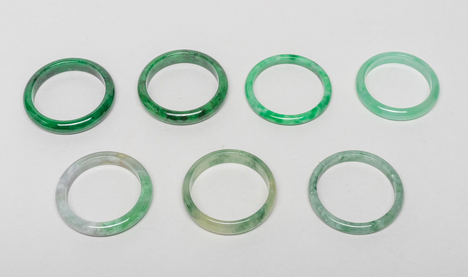 Chinese Jade/Stone Bangle Sets (1 of 8)