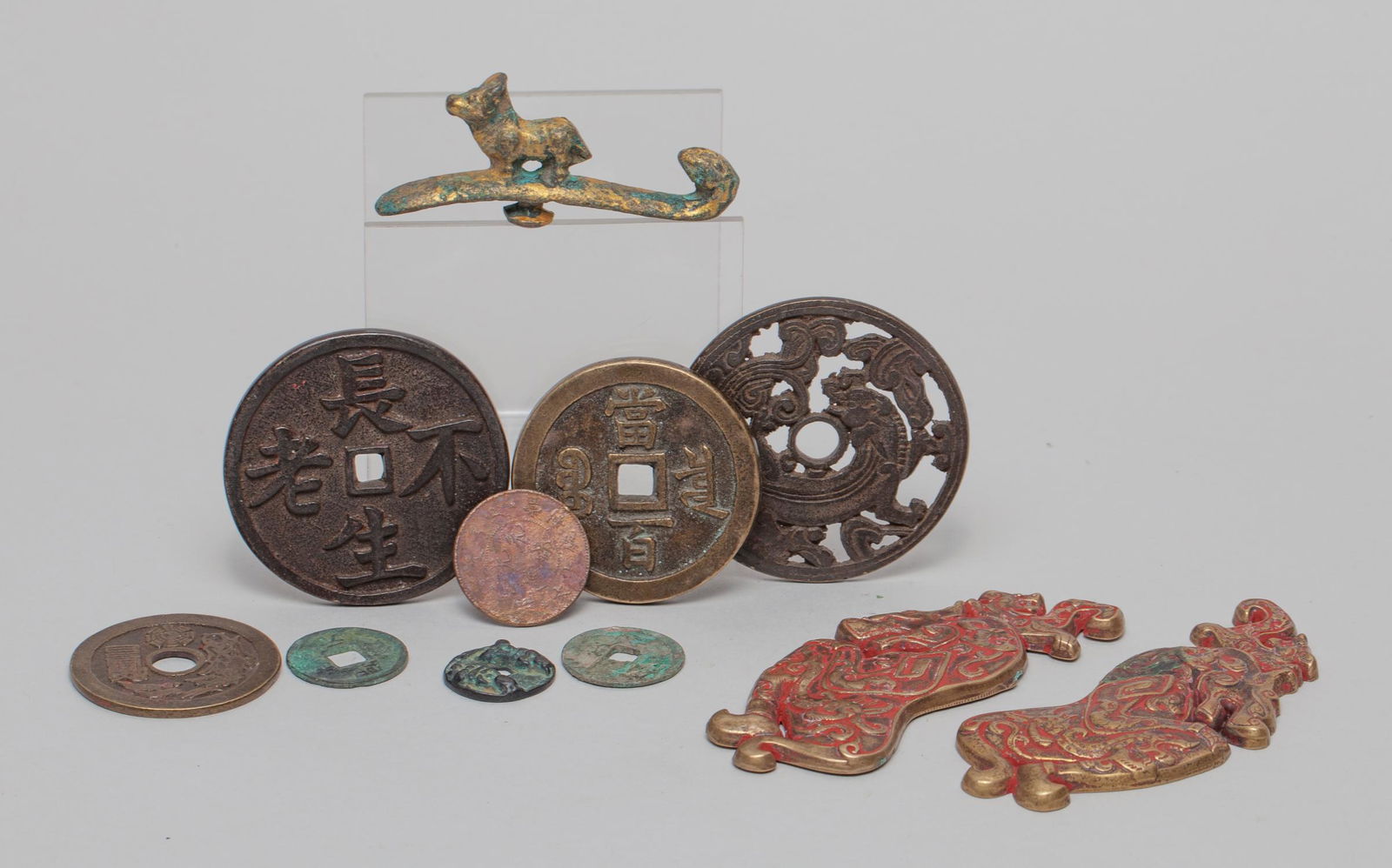 Estate Chinese Coin & Brass Pieces (1 of 11)