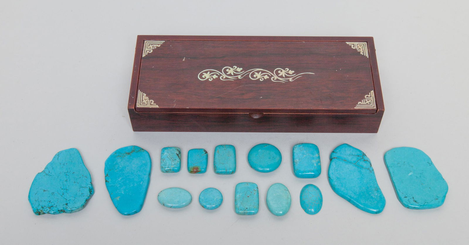 Set Turquoise Like Gem Stone Slabs (1 of 10)