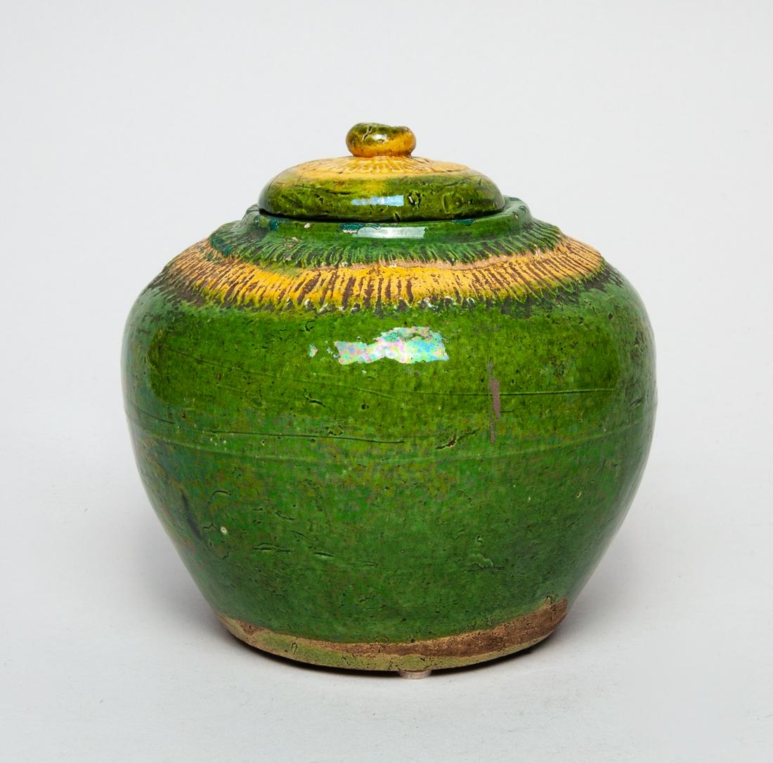 Rare Chinese Glazed Pottery Jar