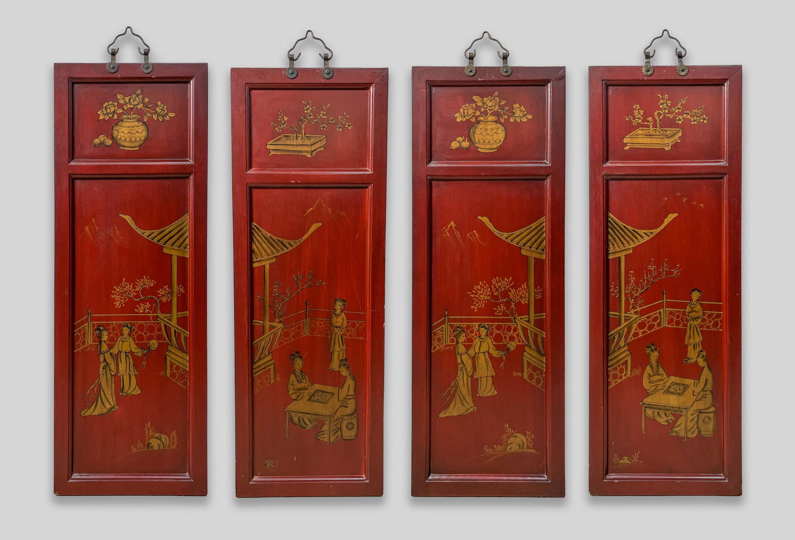 Chinese Export Lacquer Hanging Plaque (1 of 20)