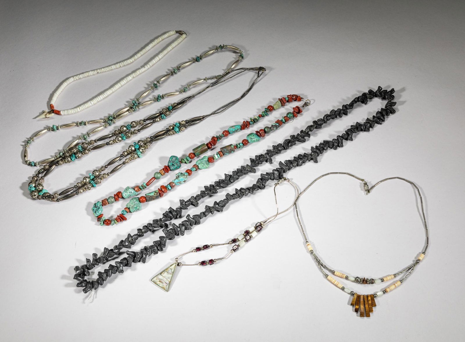 Native American Zuni Gemstone Necklace (1 of 9)