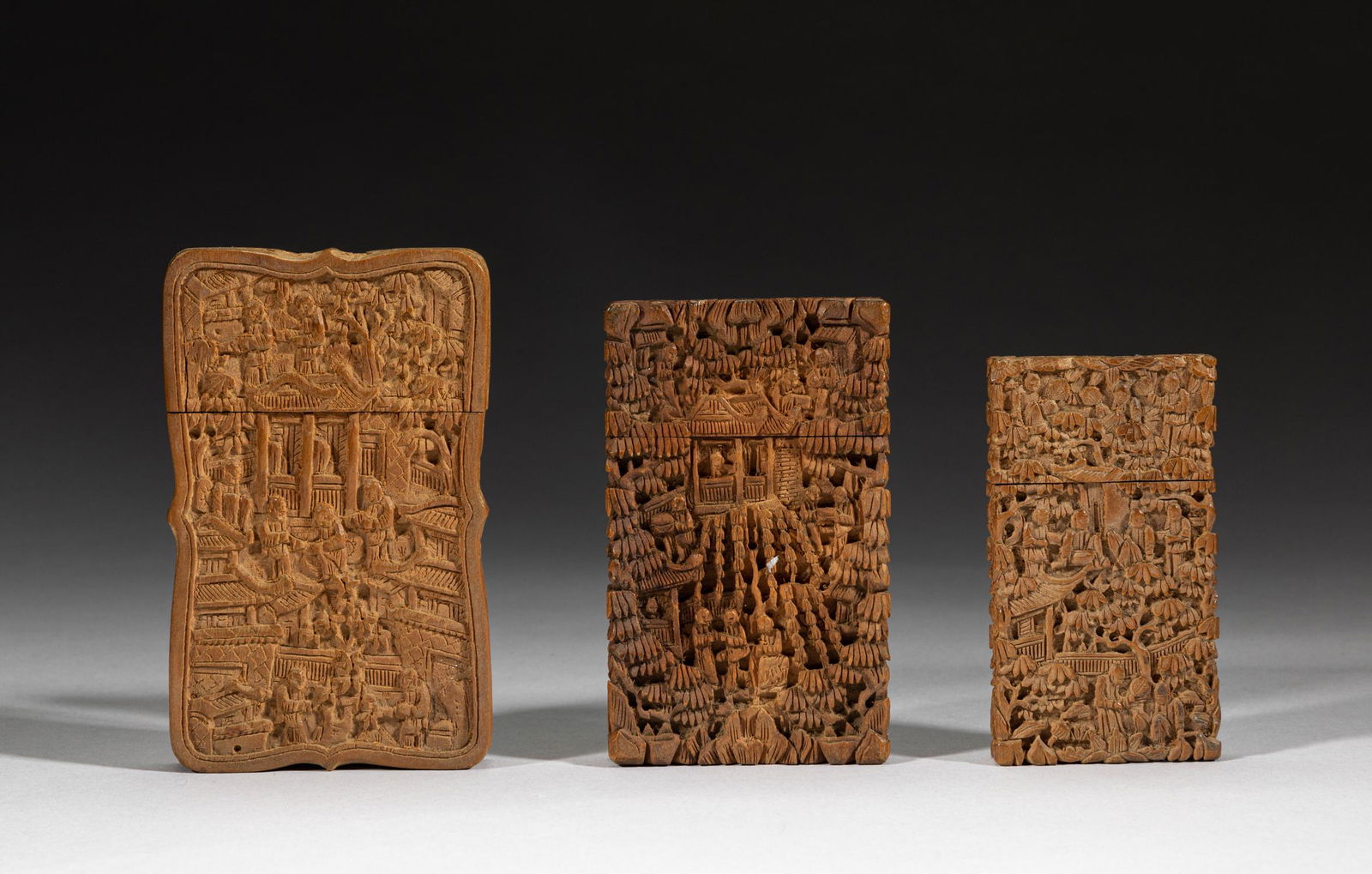 Chinese Carved Wood Card Case (1 of 10)