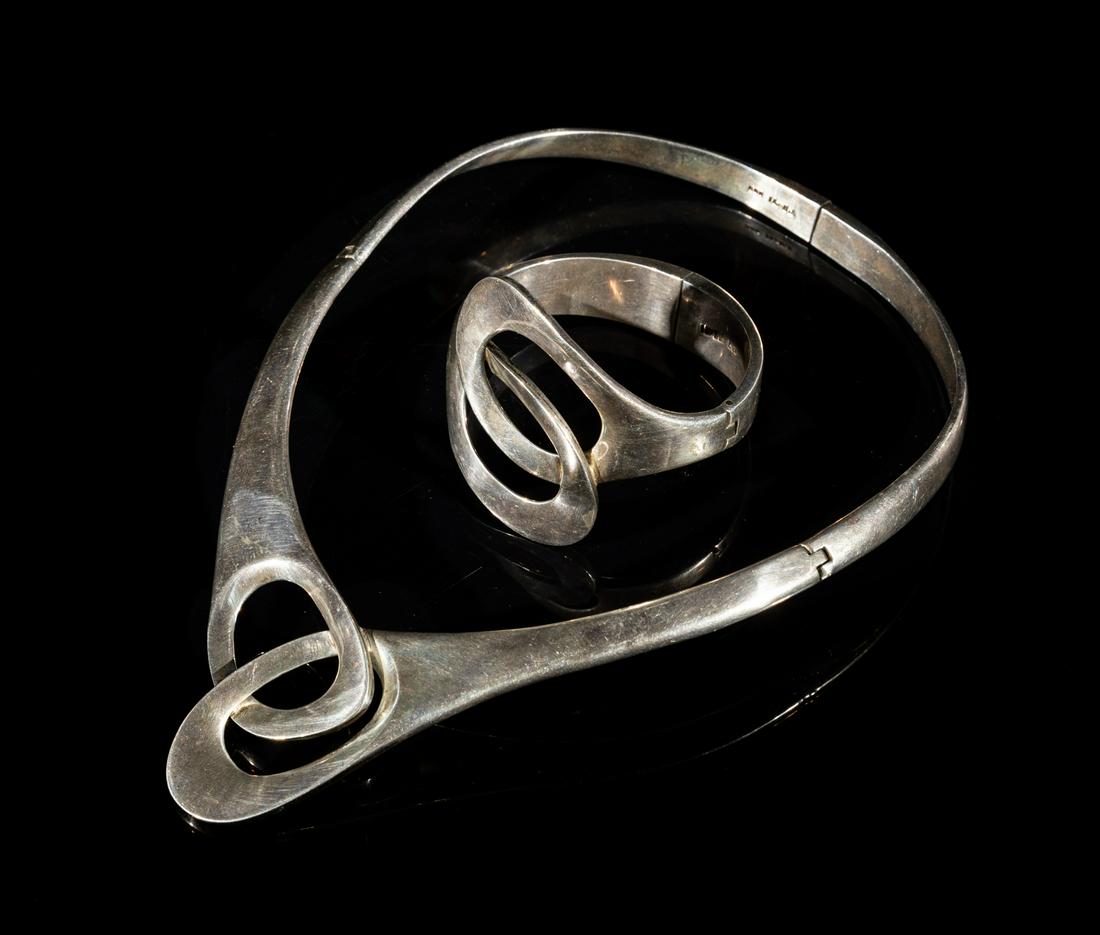 Vintage Silver Bracelet & Choker (1 of 10)