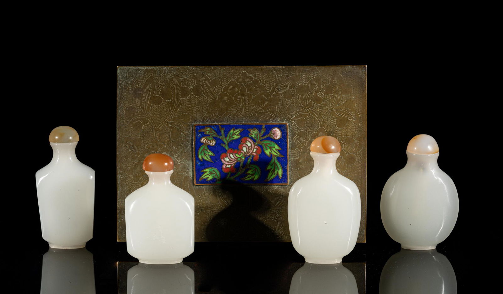 Chinese White Jade Like Snuff Bottles (1 of 11)