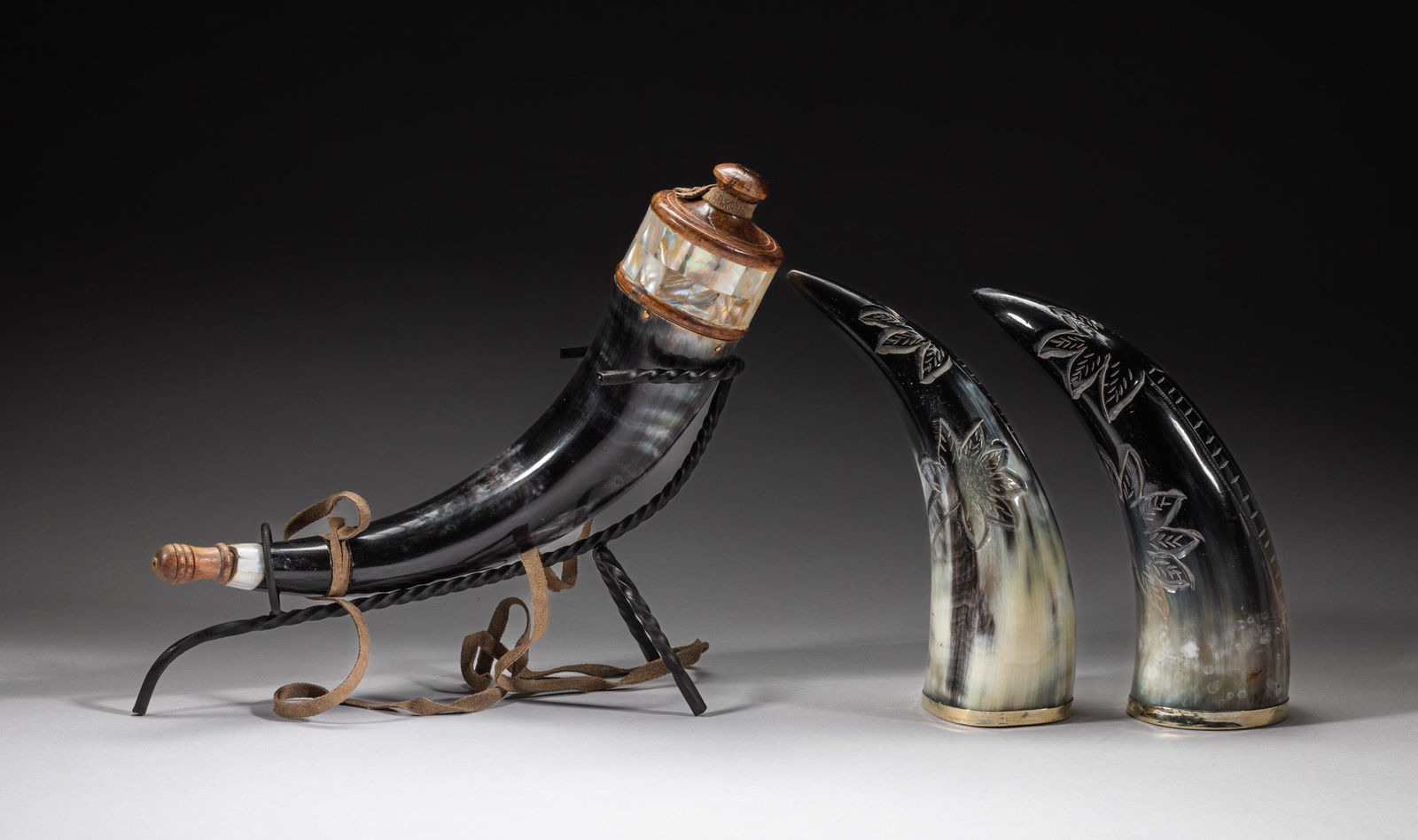 Collectible Carved Horn Cup (1 of 13)