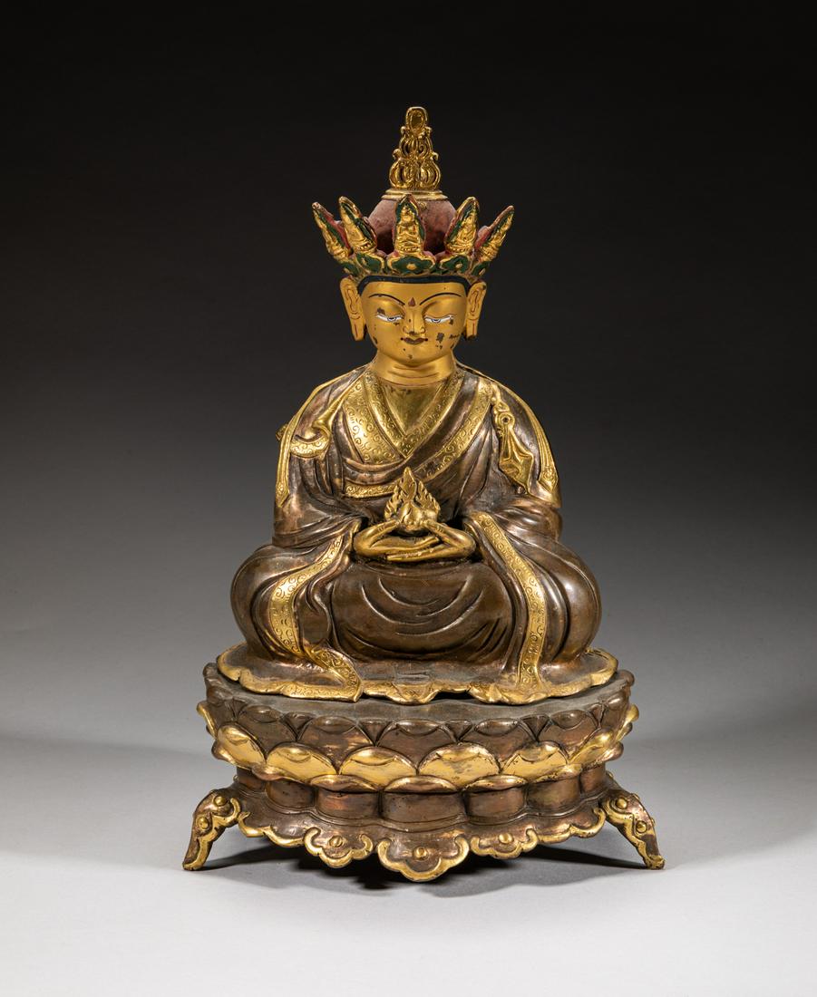 Rare Chinese Sino-Tibetan Bronze Buddha (1 of 13)