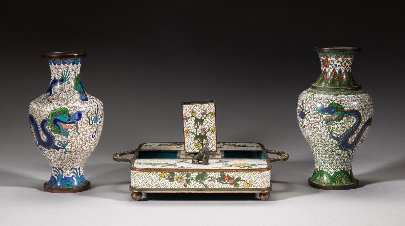 Chinese Cloisonne Writing Sets (1 of 15)