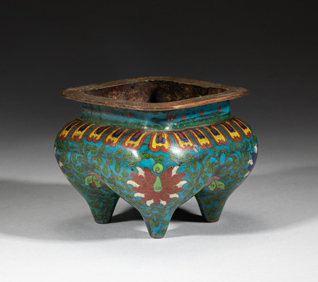 Special Form Chinese Cloisonne Censer (1 of 11)