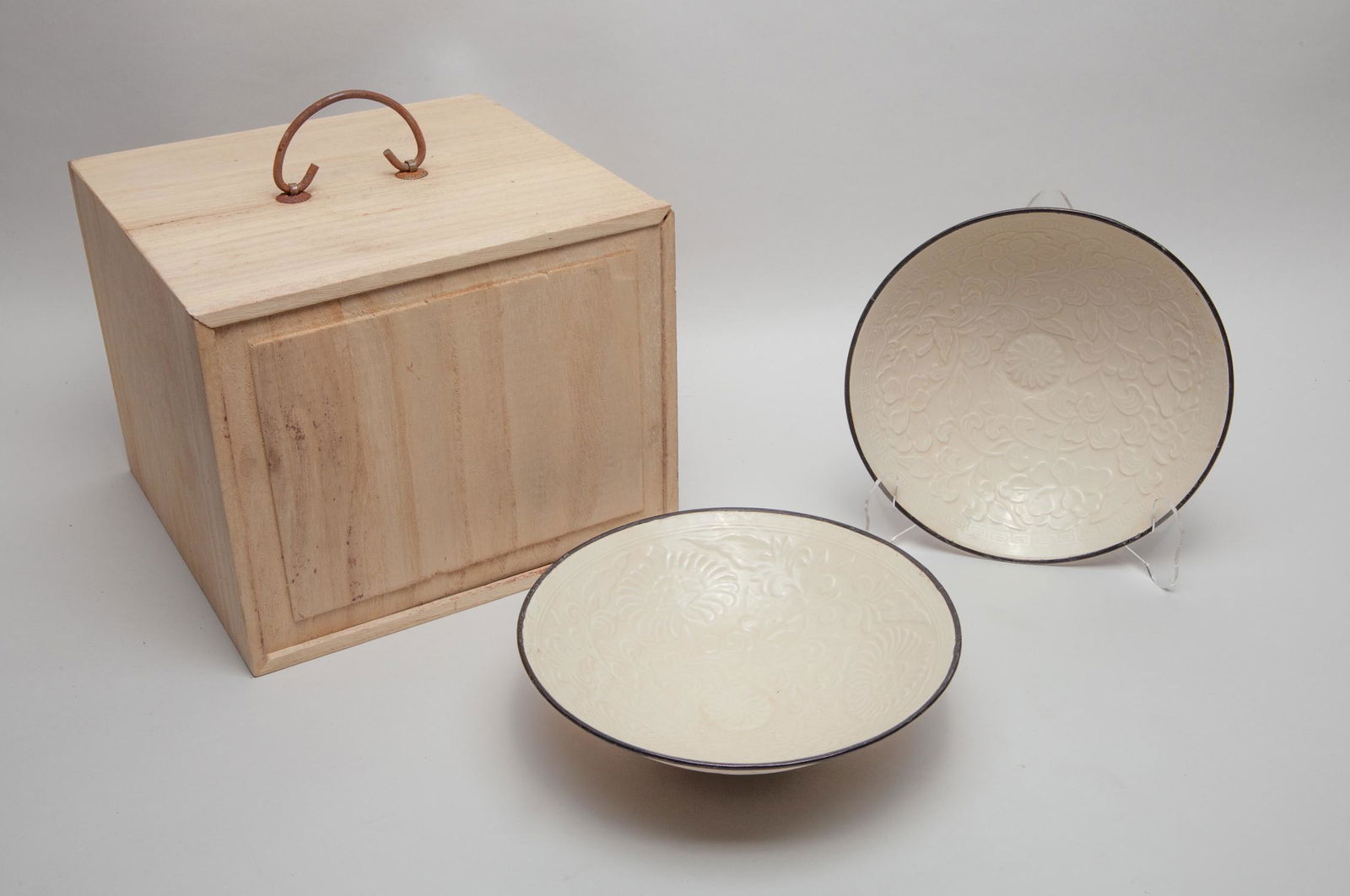 Collectible Chinese Ding Type Porcelain Large Bowl (1 of 9)