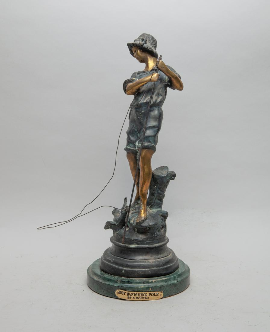 A Moreau Bronze Boy Sculpture (1 of 11)