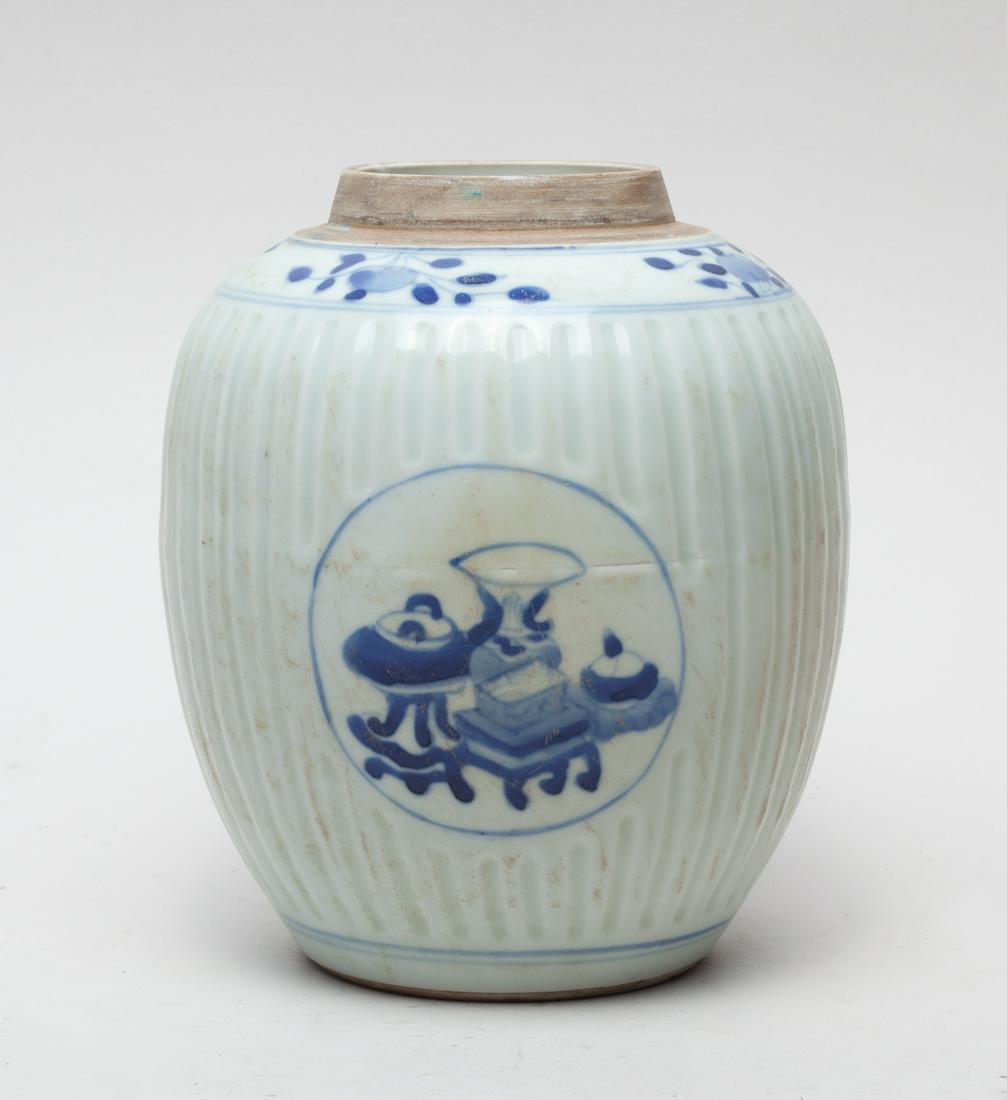 Chinese Blue & White Porcelain Jar (1 of 8)